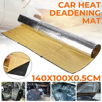 

Multifunctional Car Sound Deadener Mat Cover Noise Bonnet Insulation Hood Engine Firewall Heat Aluminum Foil Foam Sticker