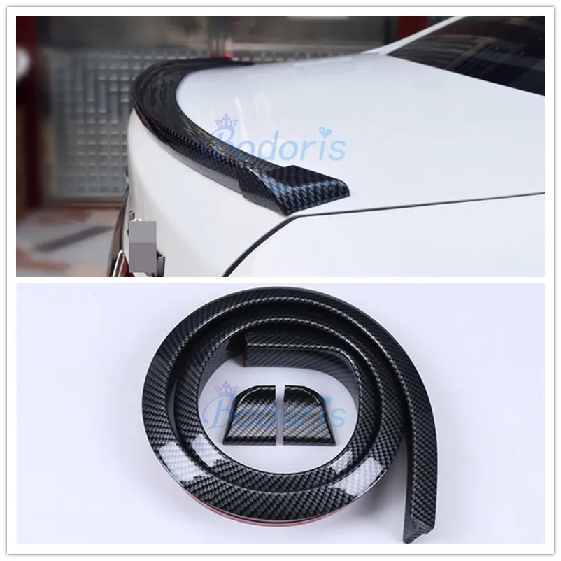 Аксессуары для Mercedes Benz A B E CLA Class W176 W177 C117 W213 W212 1,5 M универсальный спойлер из углеволокна DIY ремонт спойлер