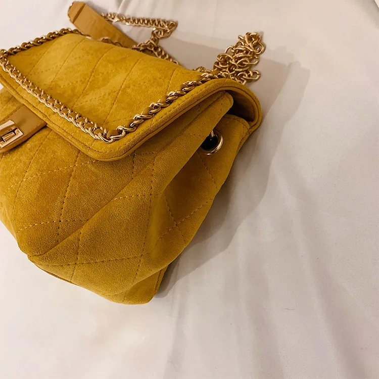 TOYOOSKY/Нубуковые кожаные сумочки для женщин; Модная Сумка-наплечник с бриллиантами; Женская Большая вместительная сумка-мессенджер с цепочкой