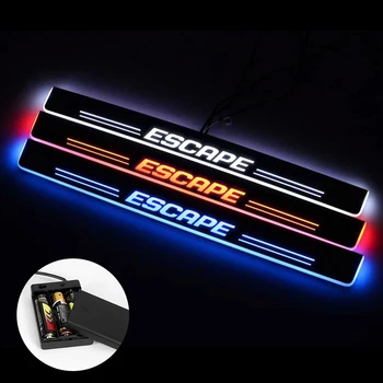 

Ultrathin Acrylic LED Door Sill For Ford Kuga Escape 2012 2013 2014 2015 2016 2017 Led Moving Door Scuff Plate Pathway Light