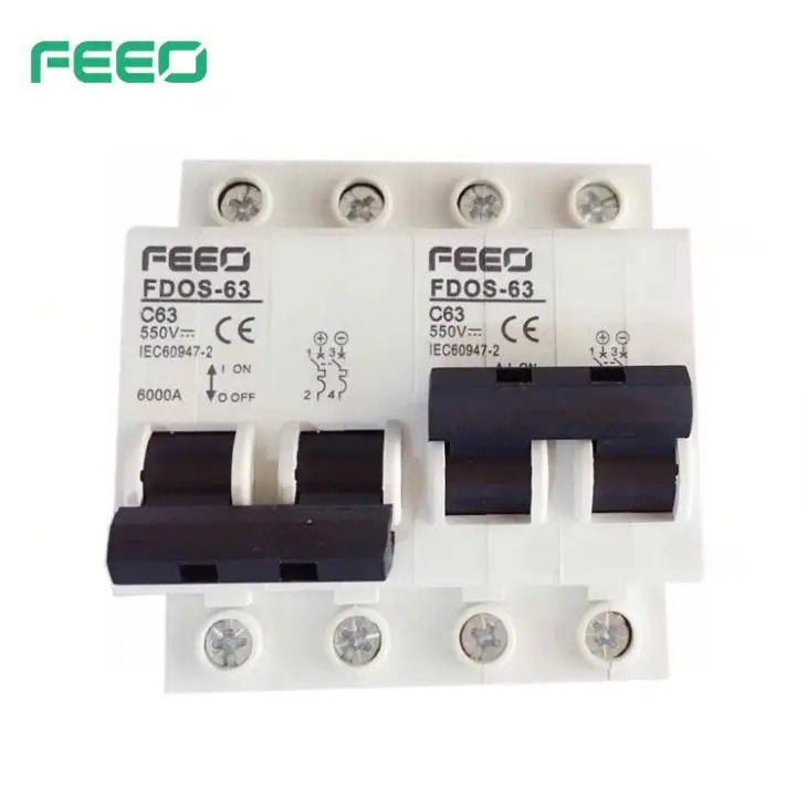 FEEO 2P 63A DC двойной переключатель передачи питания МТС