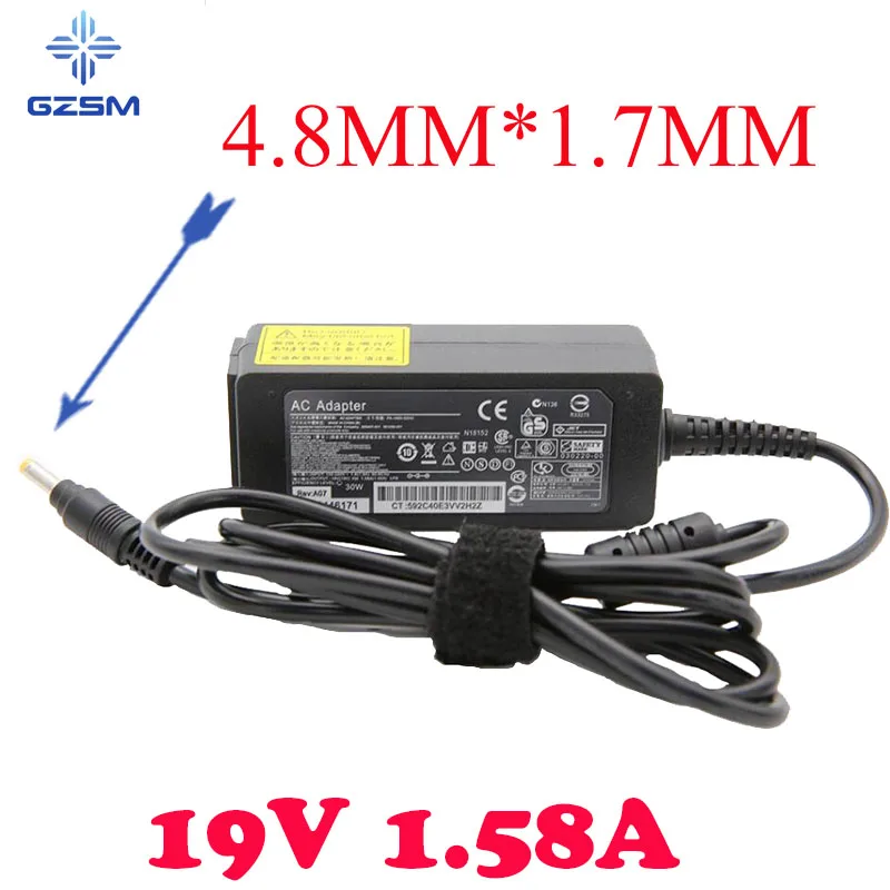 19V 1.58A обеспечение резервного питания для ноутбука для hp Compaq Mini 110 110C 210 700 730 110c-1000 1000 1100 110-1000 1130 см 1132TU ноутбук адаптер переменного тока