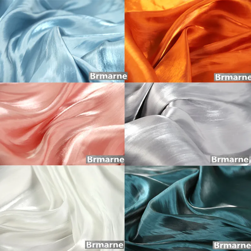 50 см* 145 см/шт. Шелковая перламутровая ткань высокого качества платье свадебное платье рубашка модные ткани