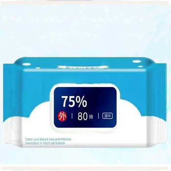 

80 Pcs/Pack Wet Wipes Portable Wet Napkins Hand Body Cleaning Soft for Travel Office Home J99Store