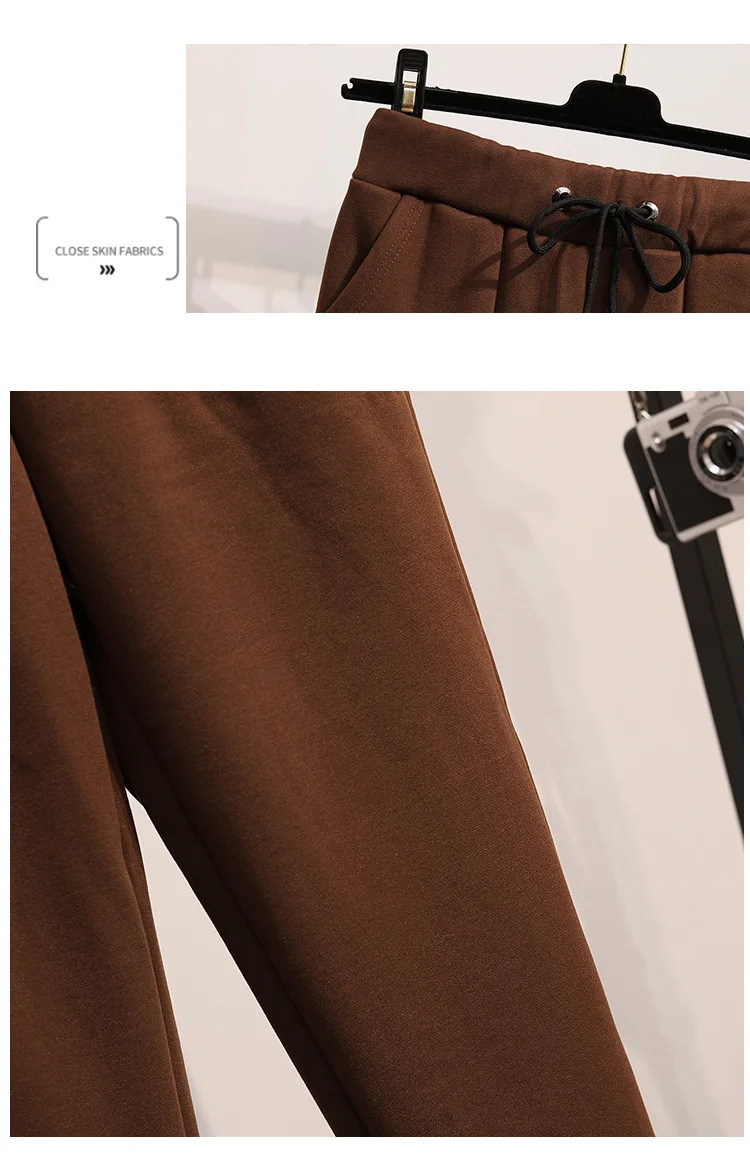 New Autumn Winter Warm Pants Women Fashion Thickening Casual Ladies' Pants Korean Harem High Waist Trousers Plus Size 5XL