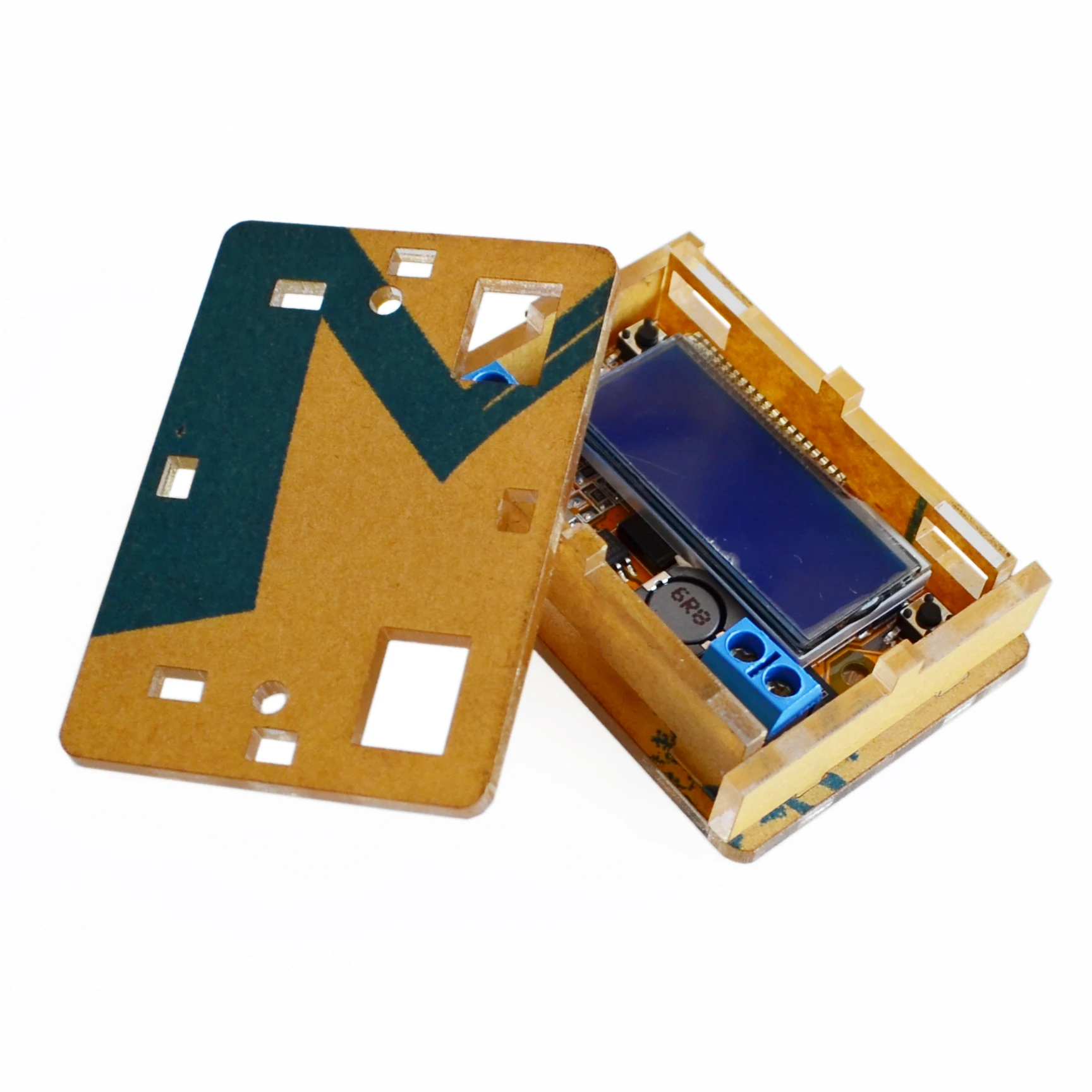 

DC-DC 5-23V To 0-16.5V 3A Adjustable Step-down Power Supply Module Voltage Current LCD Display Step Down Buck Regulator + Case