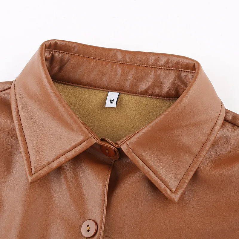 pu shirt women06