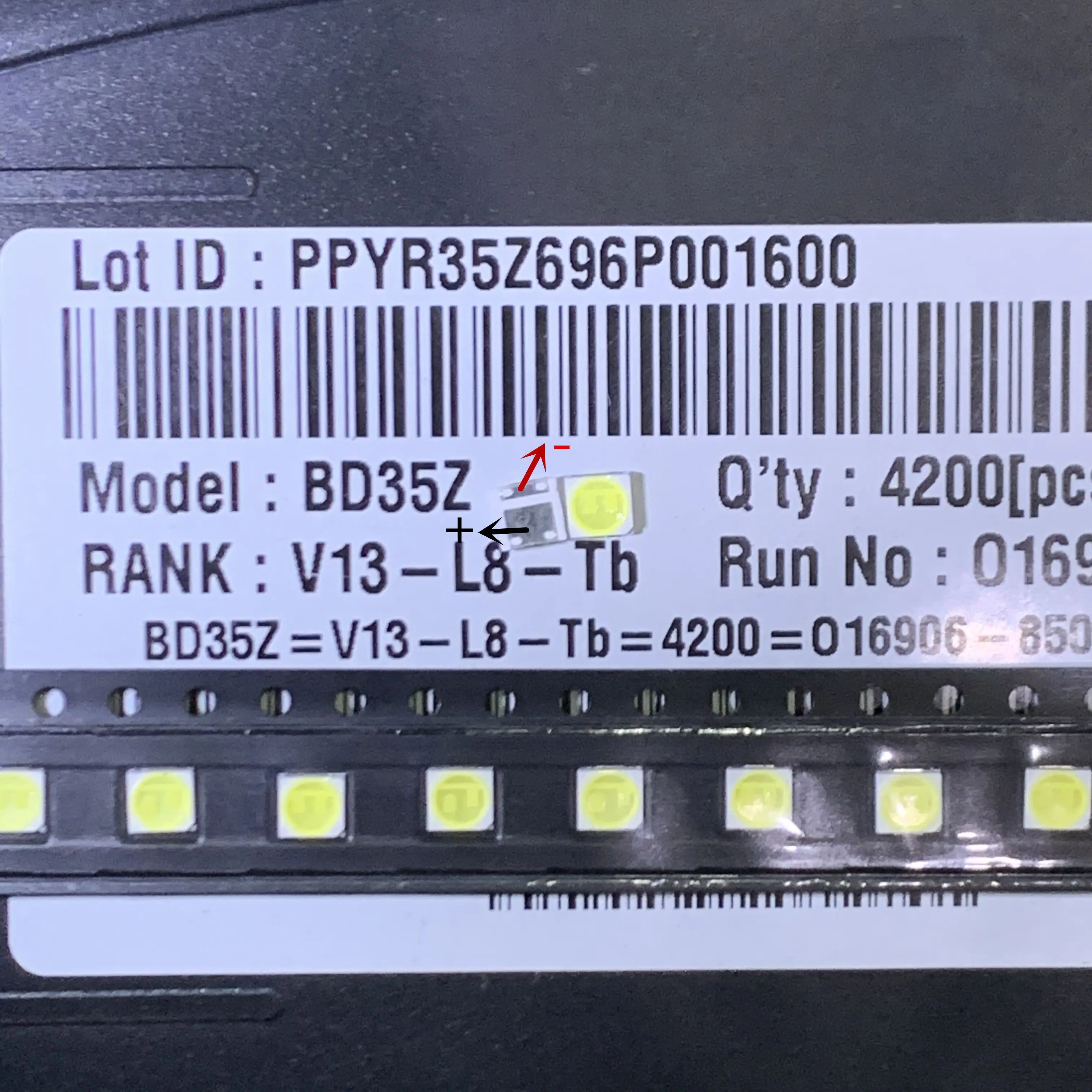 1200 шт. 2 Вт 6 в 240ма 3535 SMD светодиодный светильник для замены LG Innotek LCD TV задний с