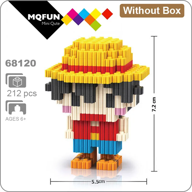 LInkgo супер герой аниме одна деталь Наруто dragon ball Мини фигурки алмазные строительные блоки сборки модели образовательных игрушек - Цвет: 68120 Without Box