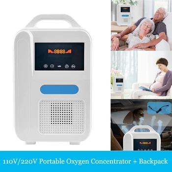 

O2 Generators Oxygen Concentrator Air Purifier Ventilator Sleep MINI Oxygen Machine Medical Equipment + Backpack Fast Shi