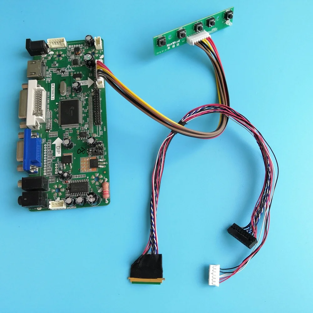 Драйвер платы контроллера Набор DIY для BT156GW01 V.4 1366*768 15," ЖК-светодиодный панель HDMI аудио M. NT68676 VGA DVI LVDS 40pin