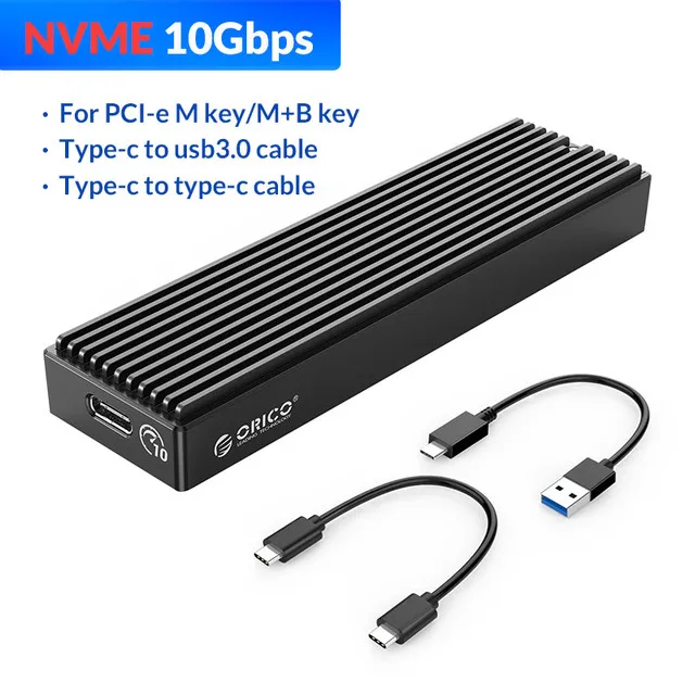 usb 2.0 hdd external box Orico 20Gbps/10Gbps M.2 NVME SSD Enclosure Type-C Solid State Drive 5Gbps NGFF SATA Case HDD Case with USB Cable for M2 SSD usb hdd external box HDD Box Enclosures