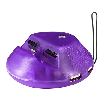 

Circular Cooling Portable HDMI Converter Base Type C TV Dock Base Holder Station for Nintendo Switch Purple