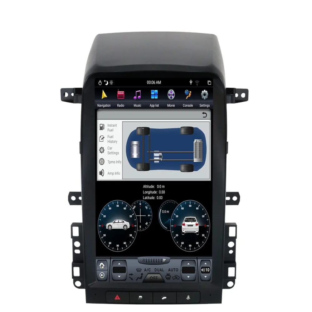 4G+ 64G Android 9,0 автомобильный gps-навигация, dvd-плеер для Chevrolet Captiva 2007-2012 Tesla стиль 13,8 дюймов головное устройство