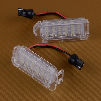 

beler No Error LED 3528 SMD Number License Plate Light Assembly Lamp Lights Replacement Fit for Jaguar XF X250 XJ X351 LP07003