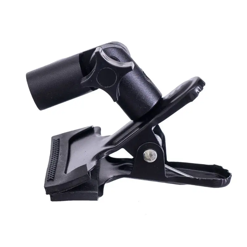 Reflector Clip Clamp E-shape Bracket Holder Light Stands Attachment for Photo Shop Reflector and Background Screw Mount Swivel