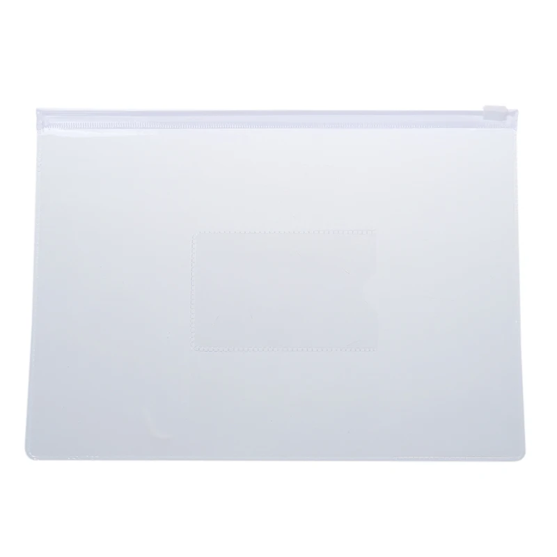 White Clear Size A5 Paper Slider Zip Closure Folders Files Bags 20 Pcs | Канцтовары для офиса и дома