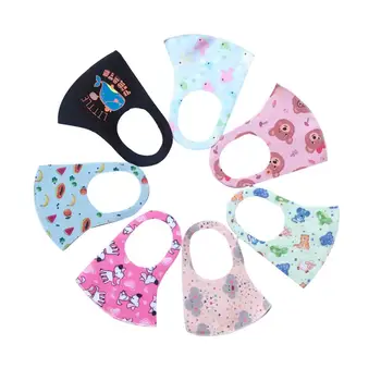 

1Pcs PM2.5 Anti-dust Children Mask Washable Reusable Anti-Pollution Mask Breathable kids Anti-smog Ice Silk Face Masks M GY