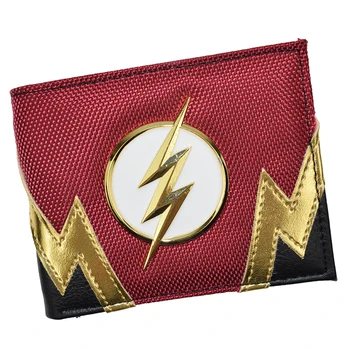 

New DC Hero The Flash Wallet Cool Wallets Bifold Short Purse With Coin Pocket Purse