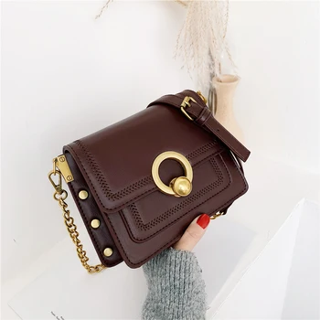 

AXUKES fashion chain ins small bag women texture western style shoulder bag spring and summer new 2020 wild crossbody bag