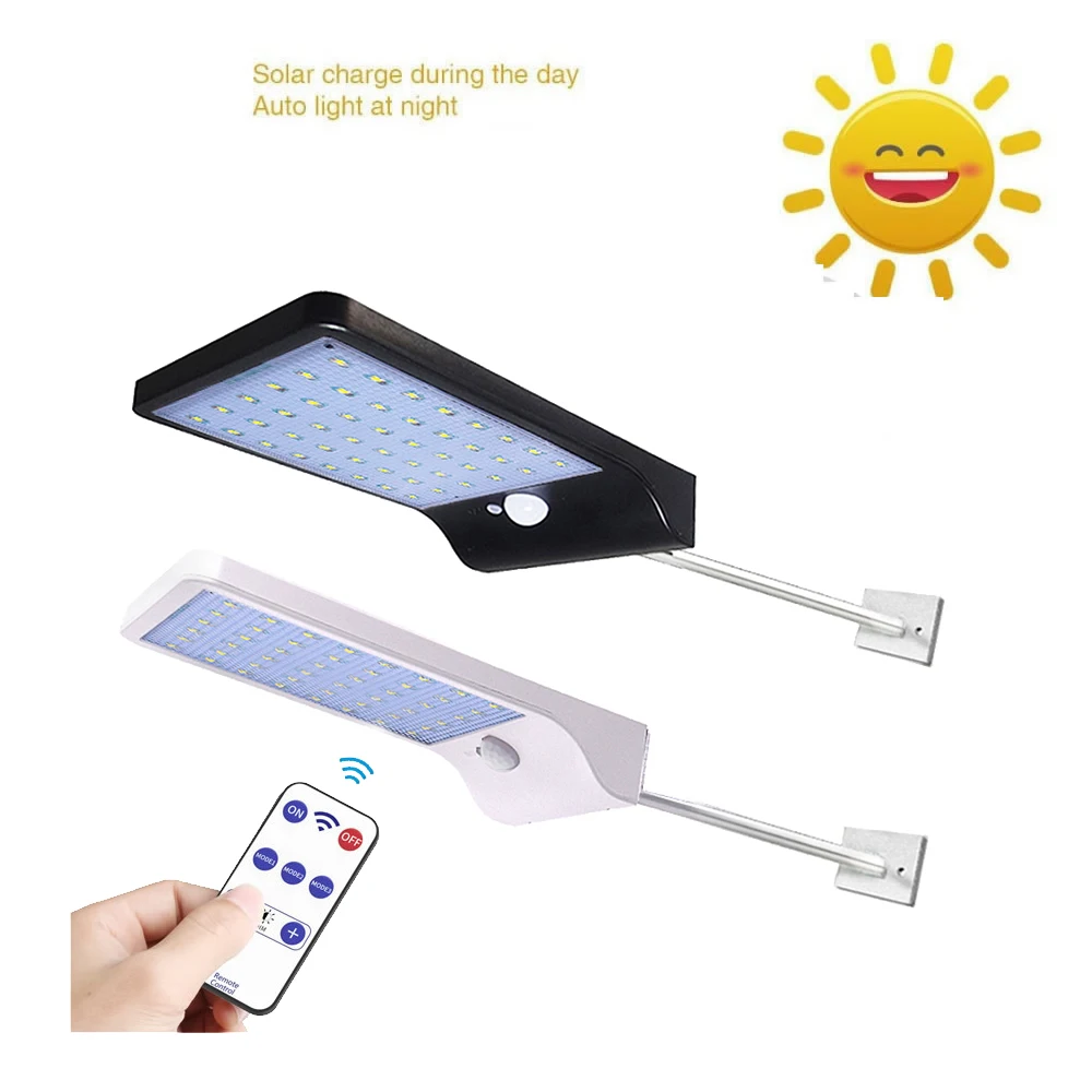 

remote 48/36 LED Solar Power Street Light PIR Motion Sensor Lamps Garden Security Lamp Outdoor Street pathway 3 mode spot