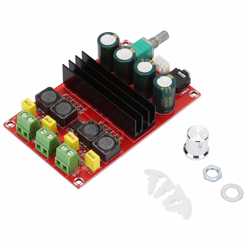DC12-24V высокая мощность 2*100 Вт двухканальный цифровой усилитель аудио доска стерео усилитель электронный усилитель мощности плата усилителя