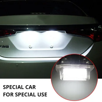 

6000K License Plate Light 18 LED Plastic Accessories Auto 2Pcs Shockproof