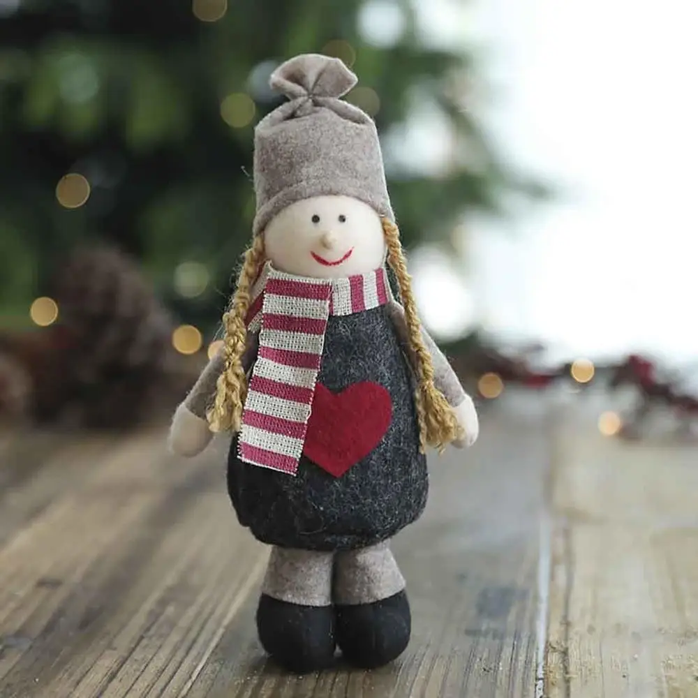 deer ornament Navidad Рождественский Снеговик кукла рождественский подарок для ребенка игрушка украшение стола для дома Рождественская елка Новогодние украшения@ 25 - Цвет: deer ornament
