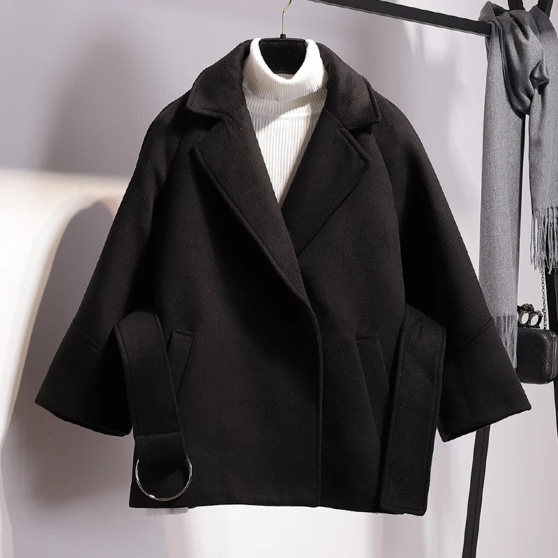 DICLOUD шерстяное пальто женское модное зимнее пальто с длинными рукавами женское простое и элегантное офисное дамское пальто плюс размер женское пальто