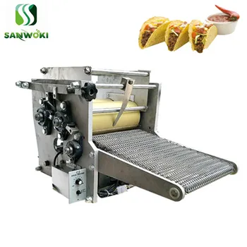 

5-17cm diameter thin pancake maker machine triangle shape Tortilla moulding machine Corn chapati press roll tortilla machine