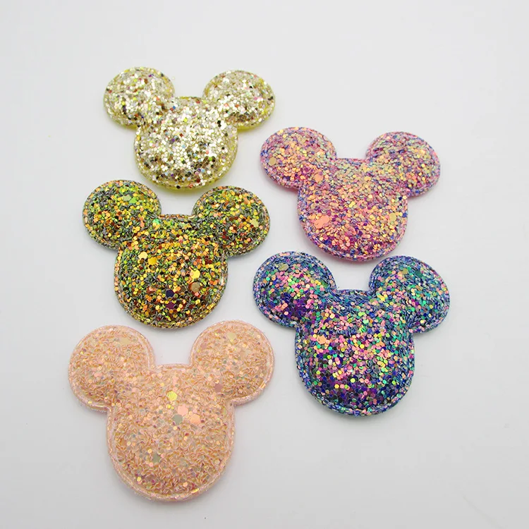 

50pcs New Korean Version of Accessories Dazzling Sequins Five-star Love Cartoon Accessories for Shoes Bag Clothing Hair Bow