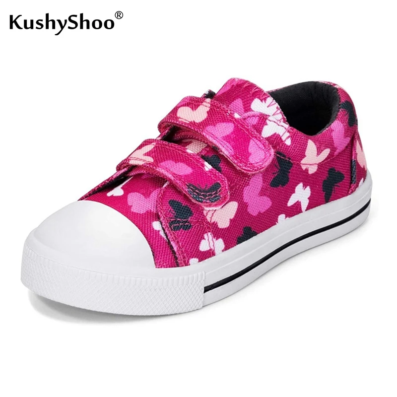 

KushyShoo Kids shoes Toddler Sneakers Unicorn Dual Buckle Strap Cute Boy Shoes Children Sneakers Girl Casual Canvas Shoes