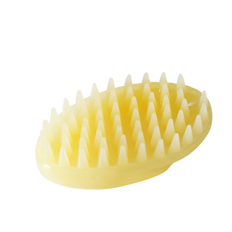 Cepillo de Masaje para perros y gatos, limpiador para peines, herramientas de lavado para cachorros, cerdas de silicona suave y agradable, cepillo de limpieza rápida