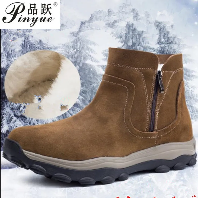 

Mens Hiking Boots Anti Skid Fur Outdoor Sneakers Men Winter Sport Shoes High Top Waterproof Tactical Military Boot 38-46