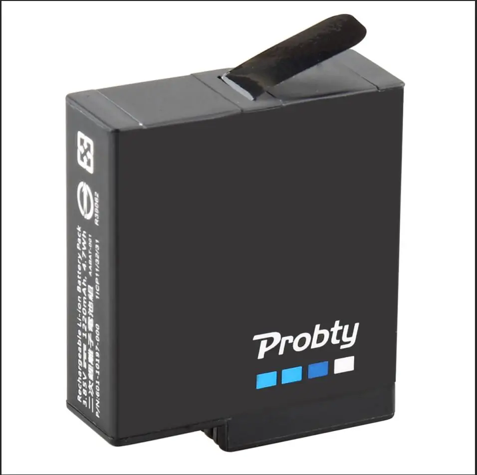 Оригинальные аккумуляторы probty для GoPro hero 7 hero 6 hero 5 черного цвета или тройное зарядное устройство для GoPro hero 7 черного цвета аксессуары для аккумуляторов - Цвет: 1 pcs battery
