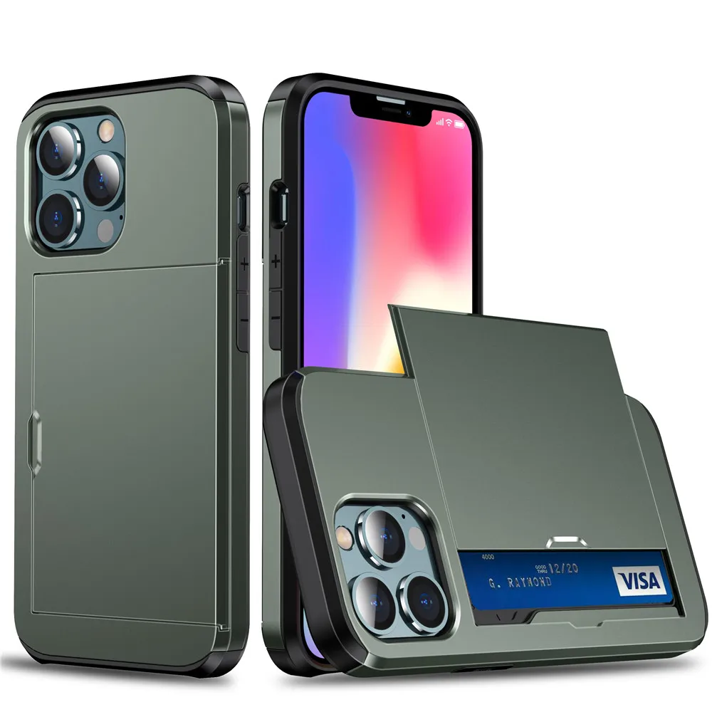 iphone 13 magnetic case Phone Case For iPhone 13 Pro 11 12 Pro Max XR X XS Max 7 8 Plus Wallet Credit Card Holder ID Slot Case Coque Funda Bumper Capa apple iphone 13 case