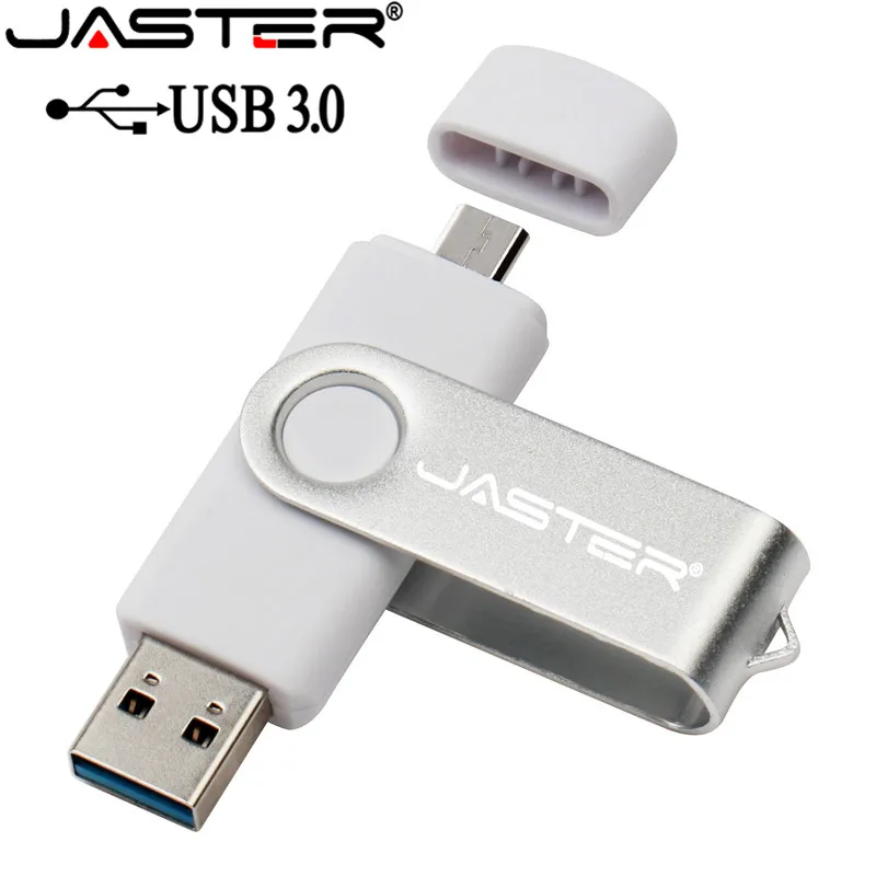 JASTER USB 3,0 USB флэш-накопитель 256 ГБ 128 Гб 64 ГБ 32 ГБ 16 ГБ 8 ГБ OTG 2 в 1 высокоскоростной Флешка для Android/PC