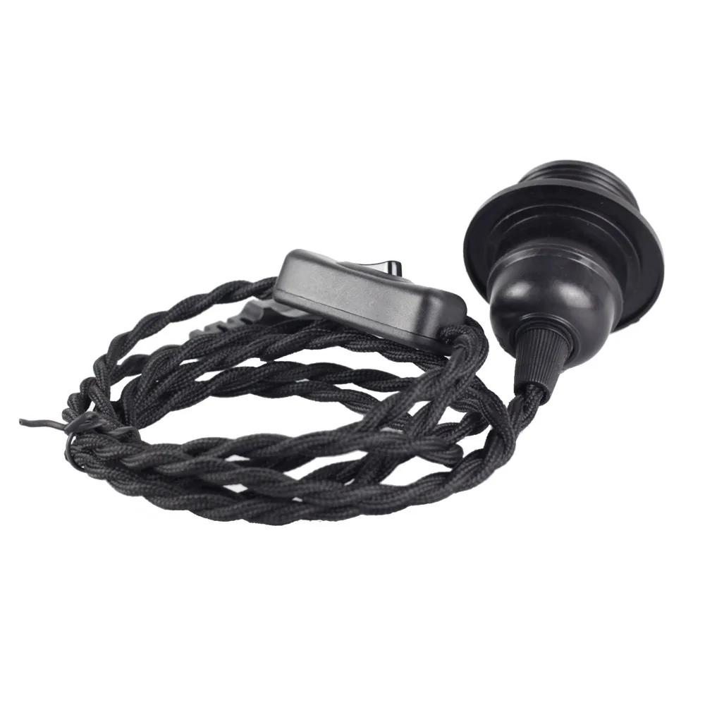 Half tooth VDE lamp holder plug line1.8m Button switch Dimming switch EU plug Lamp fittings AC110V 220V E27 screw Weight 200g