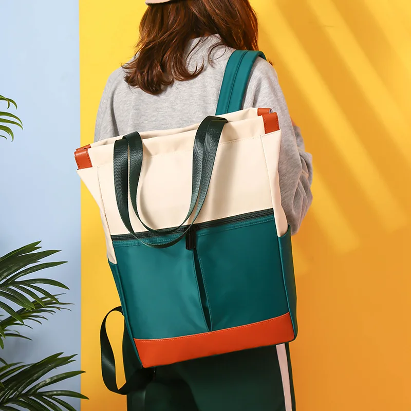 

Nylon Waterproof 15.6 Laptop Backpack Women Large Capacity Ladies Hand Double Shoulder Bags Female Bagpack Satchel Travel Bolsa