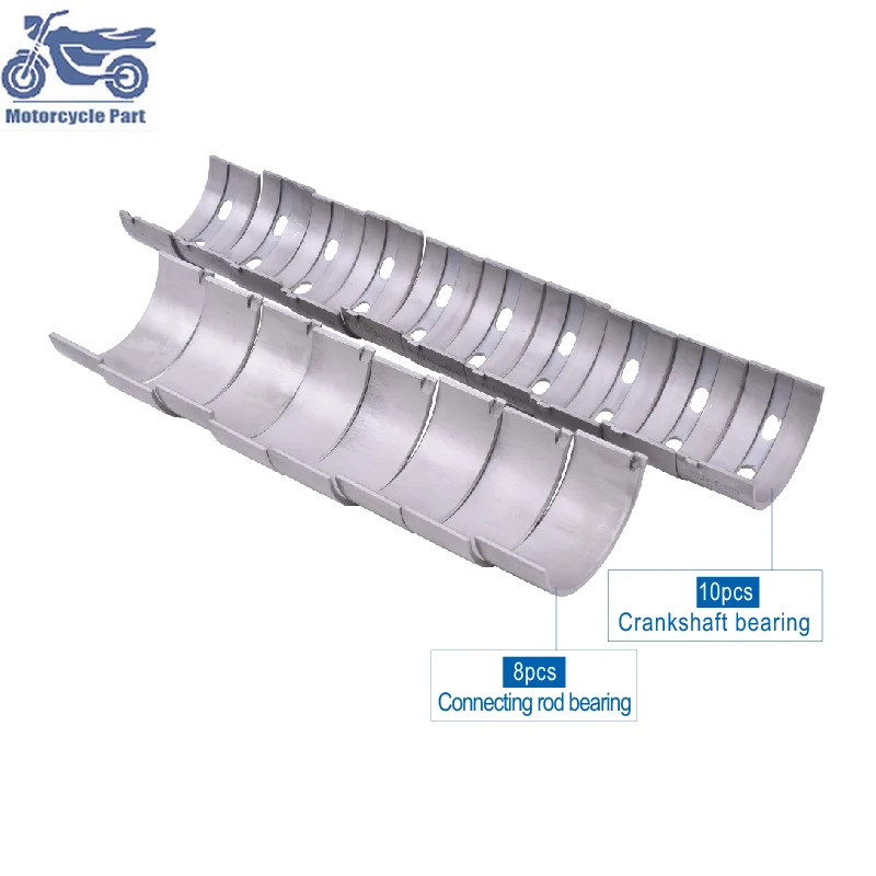 18pcs/set STD +25 +50 Motorcycle Connecting Rod & Crankshaft Main Bearing Set For Yamaha YZF1000 YZF R1 YZF 1000 R1 2004-2008
