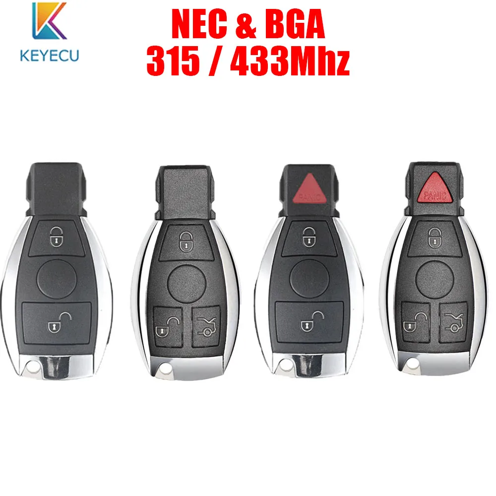 Пульт дистанционного управления KEYECU BGA 315 МГц/433 МГц для Mercedes Benz 705 Moto NEC 2000 + |