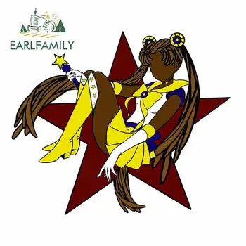 

EARLFAMILY 13cm x 10.9cm For Luna Star Car Stickers And Decals Car Assessoires Cartoon SX VAN Decoration Occlusion Scratch