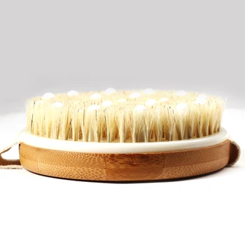 

New Wooden No handle Massager Body Brush Cellulite Reduction Massage Brush Exfoliate Bath and Shower Tools
