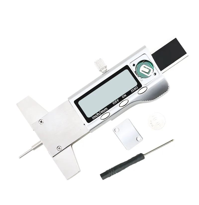 0,01 мм Цифровой измеритель глубины протектора 0-25 мм ЖК-дисплей из нержавеющей стали датчик глубины протектора в шинах штангенциркуль линейка протектора метрический/дюймовый обмен