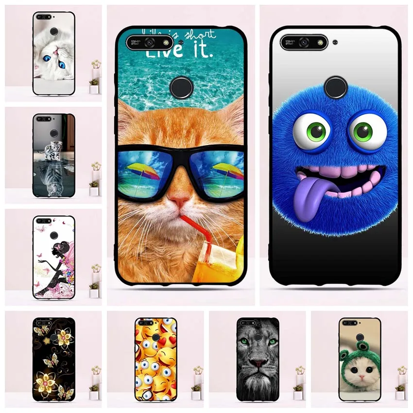 

Cover For Huawei Honor 7A Case Silicone TPU for Huawei Honor 7A Pro Cover for Huawei Y6 2018/Y6 Prime 2018/Enjoy 8e Phone Cases