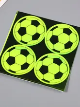  5PCS Party Decoration Stickers Party Tag Stickers Football Logo Backpack Stickers Safety Protection 