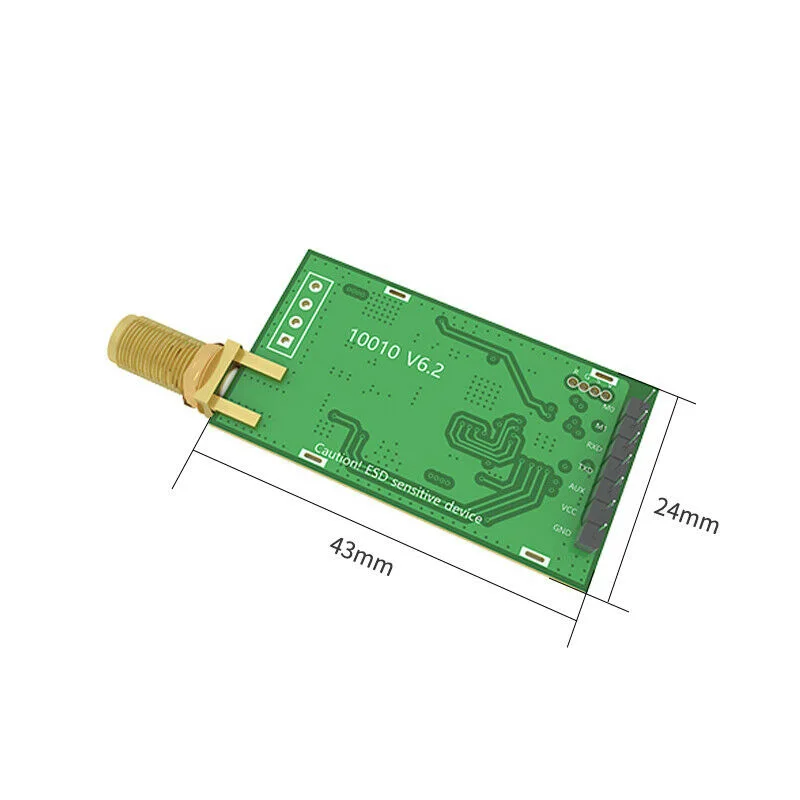 1* SX1278 433 МГц E32-433T30D 30dBm LoRa удаленный приемопередатчик 1 Вт РЧ модуль 24*43 мм