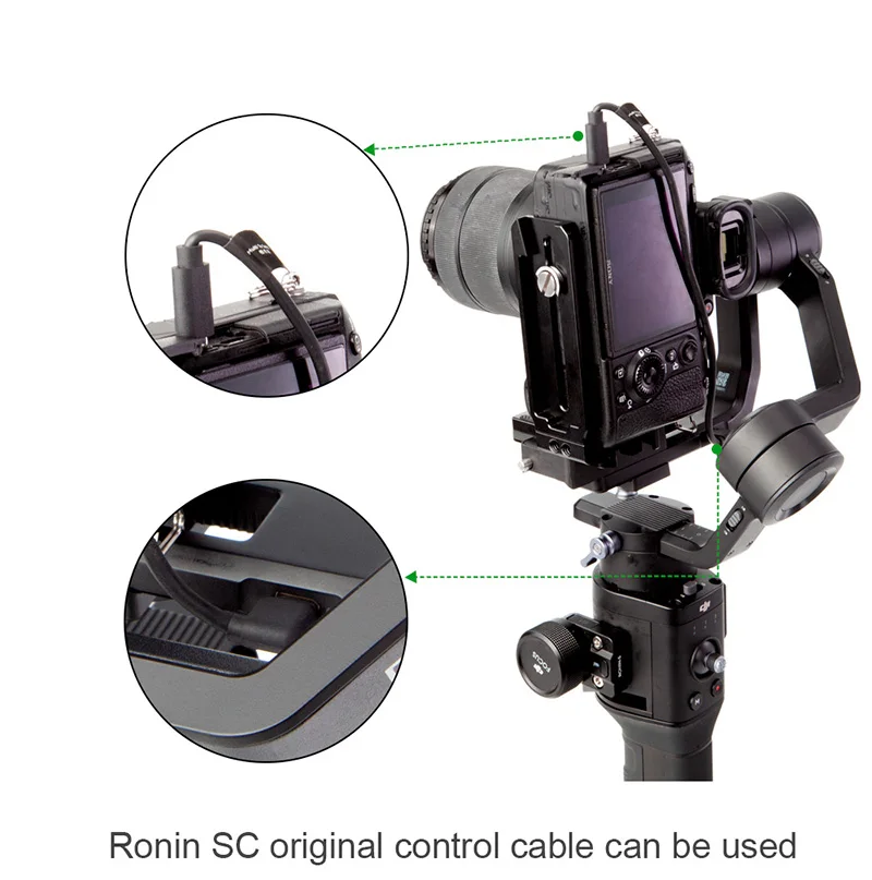Arca Swiss para DSLR, Tiro Vertical de DJI Gimbal Acessórios