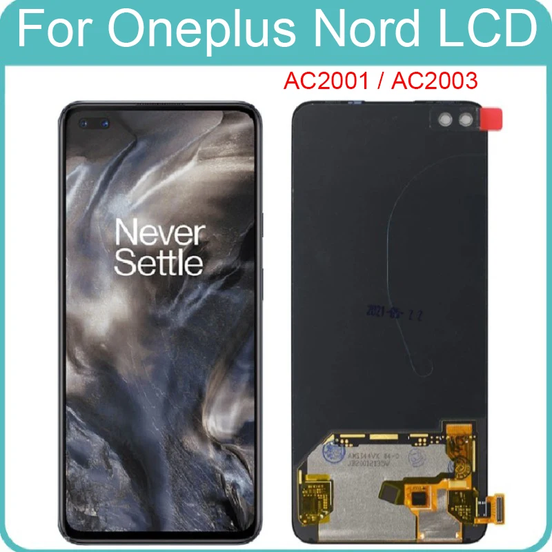 ЖК-дисплей Super AMOLED 6 44 дюйма для Oneplus Nord фотодисплей AC2001 AC2003 запасные части