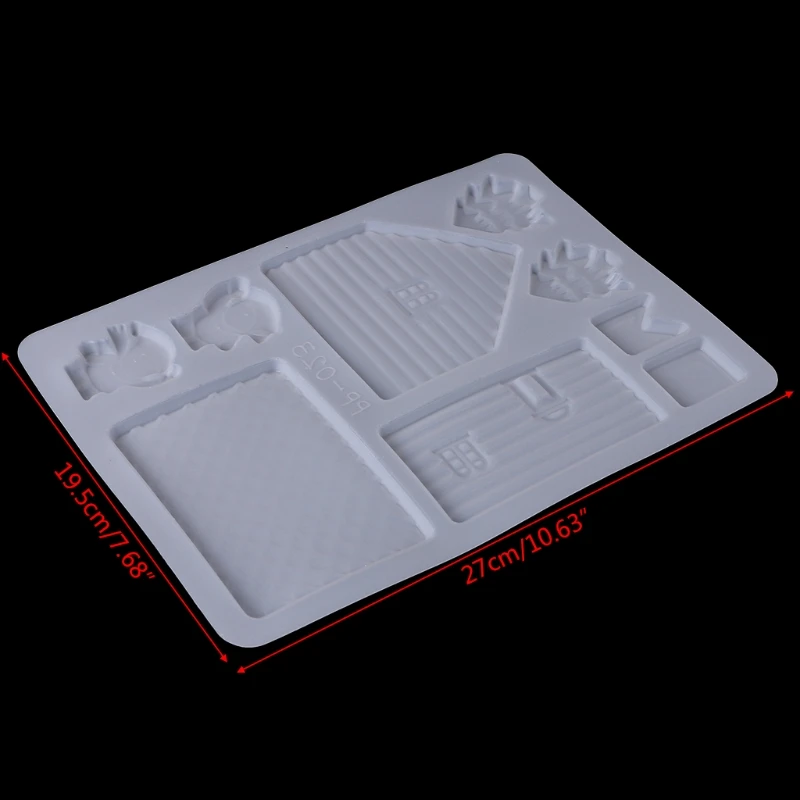 3D рождественский дом печенья Форма для шоколада DIY торт Декор Резак плесень 72XF